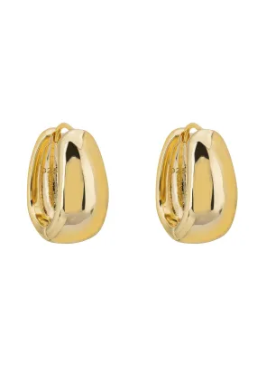 Classic Orbit Hoop Earrings Gold