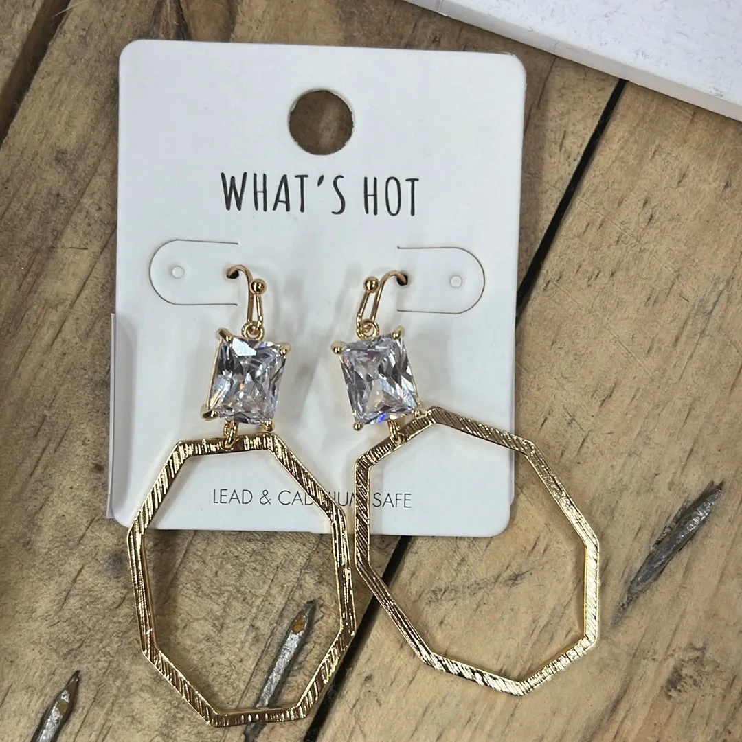 Crystal detail earrings