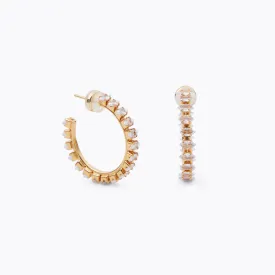 Crystal Navette Loop earrings / Crystal