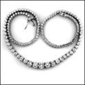 Cubic Zirconia Cz 14.2 TCW Round Stone In 3 Prong Setting Necklace