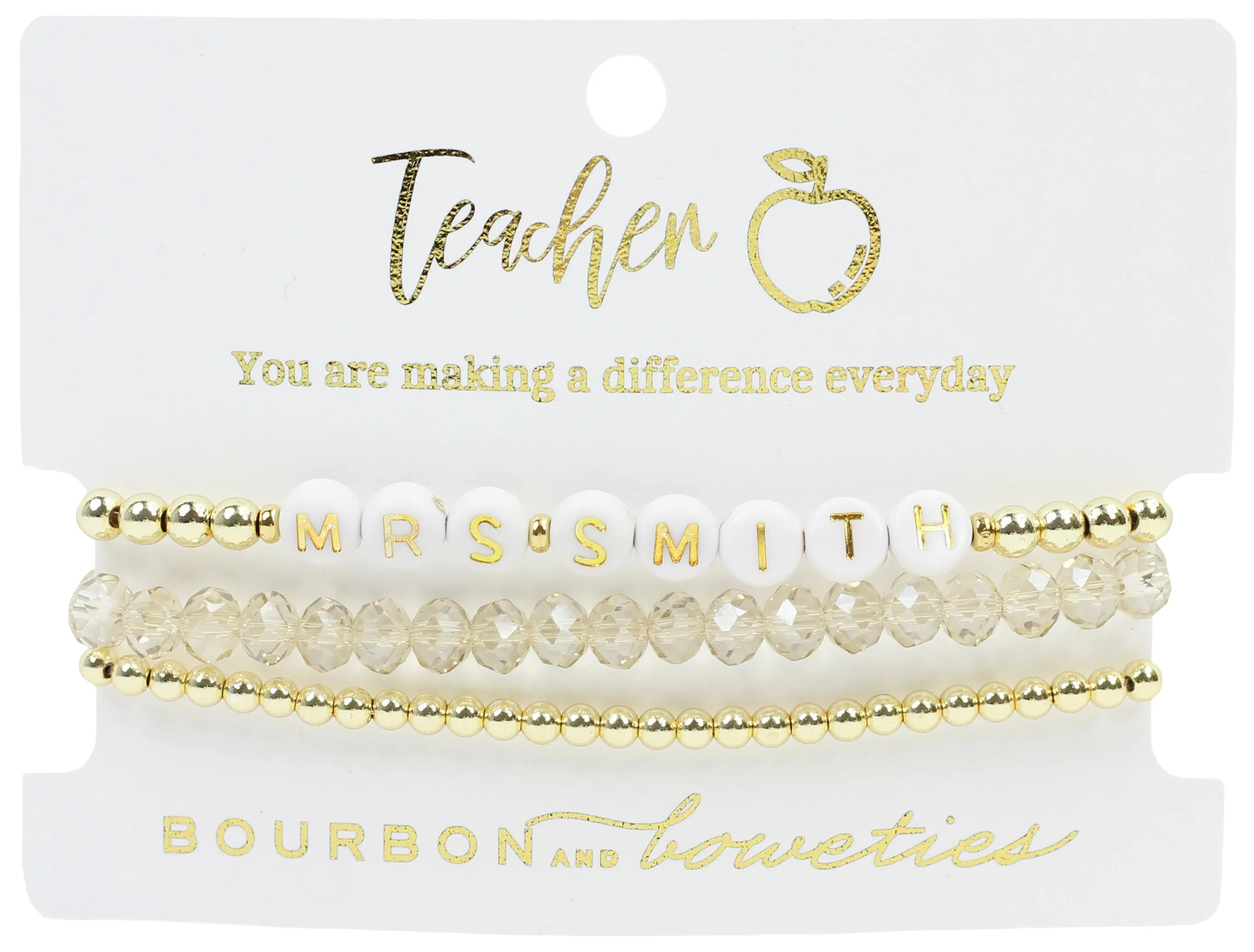 Custom Teacher Stretch Stack