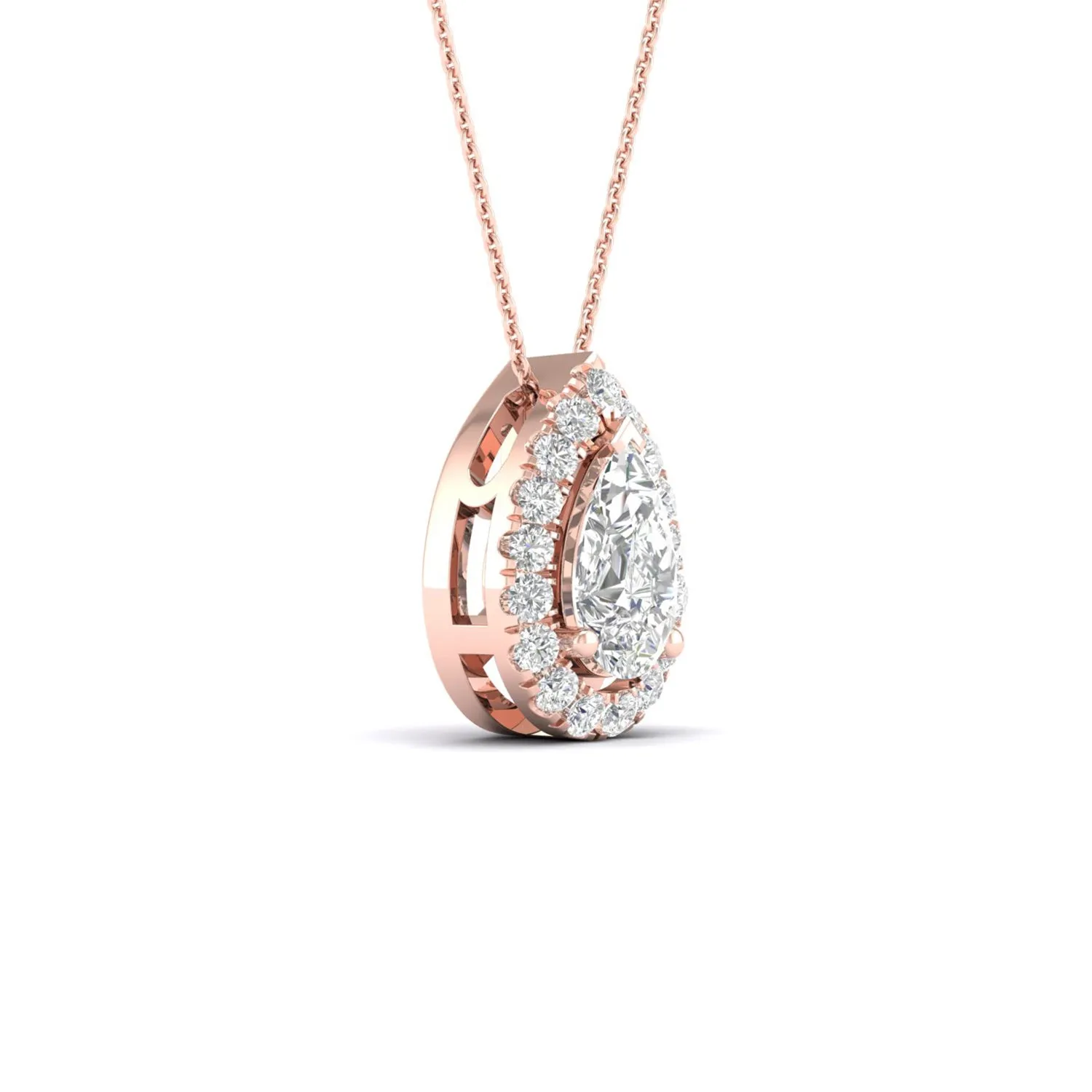 Dewdrop Halo Necklace