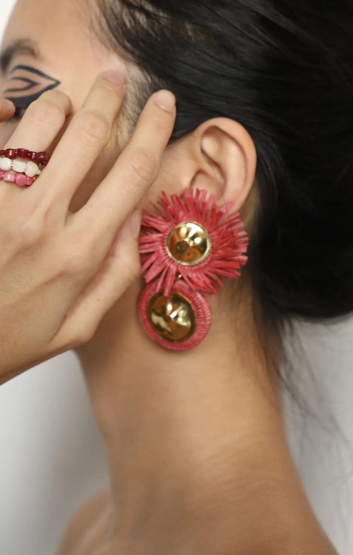 Double Artisan Pink Hoops
