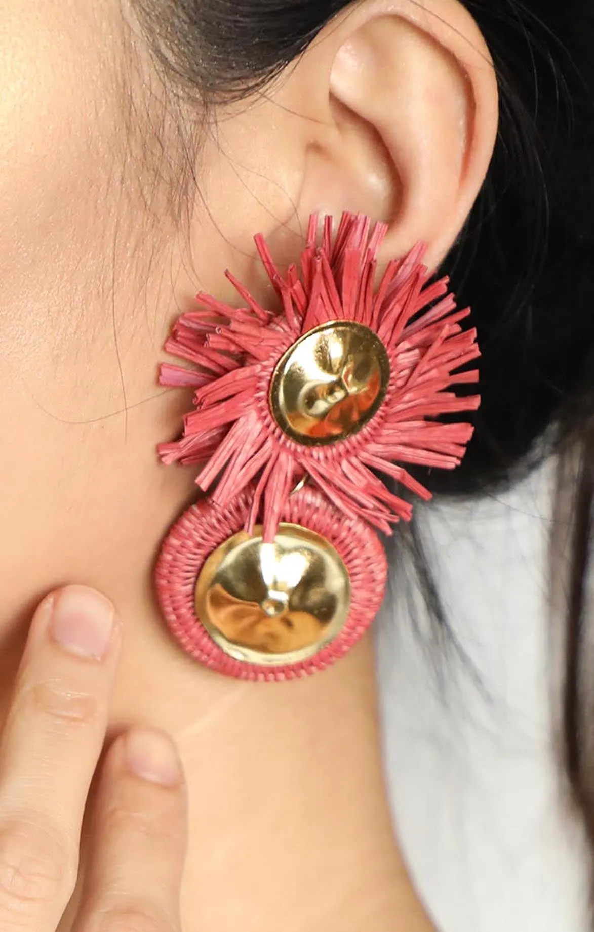 Double Artisan Pink Hoops