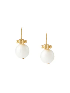 Drop Pearl Pierced Earrings