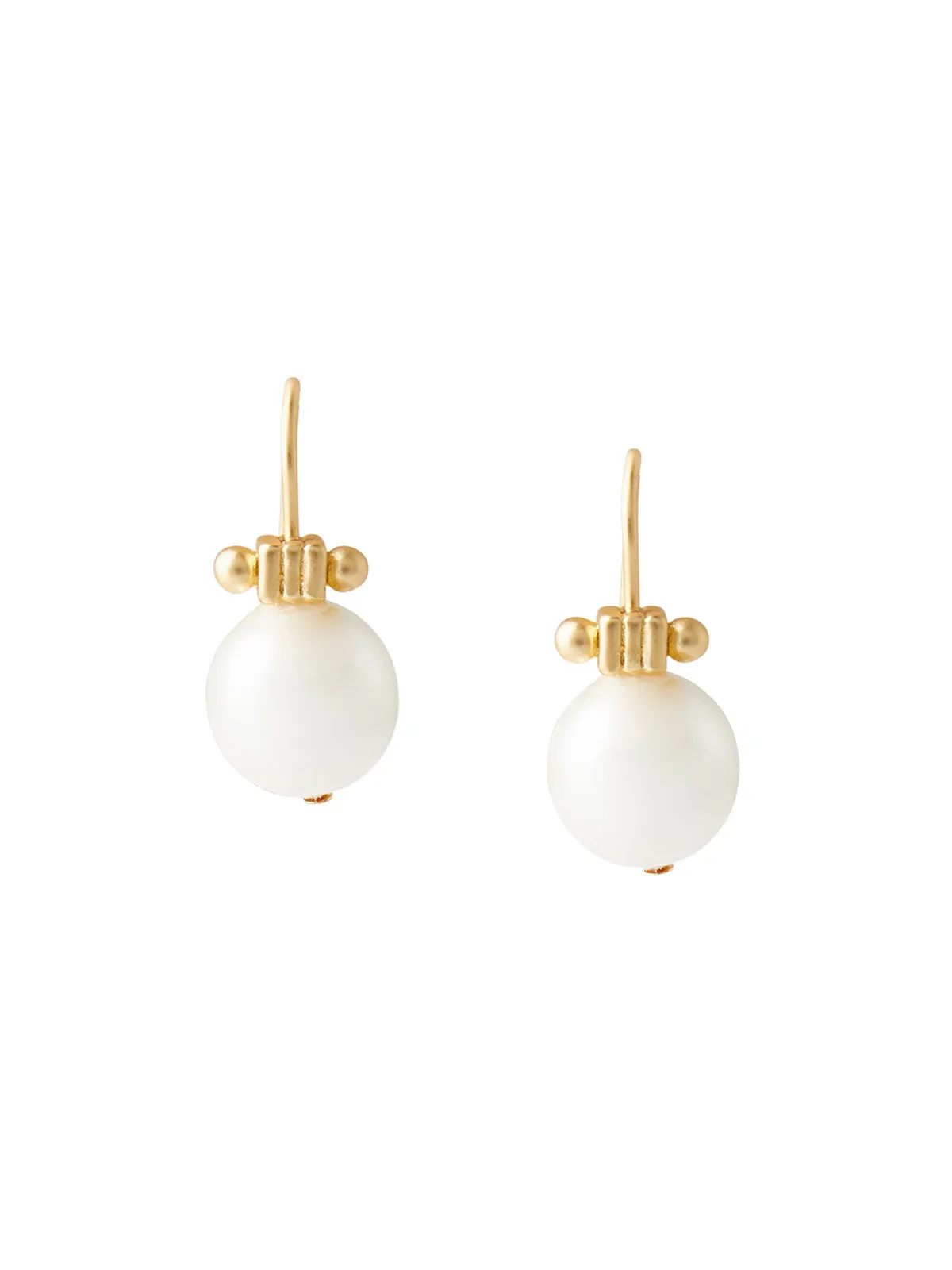 Drop Pearl Pierced Earrings