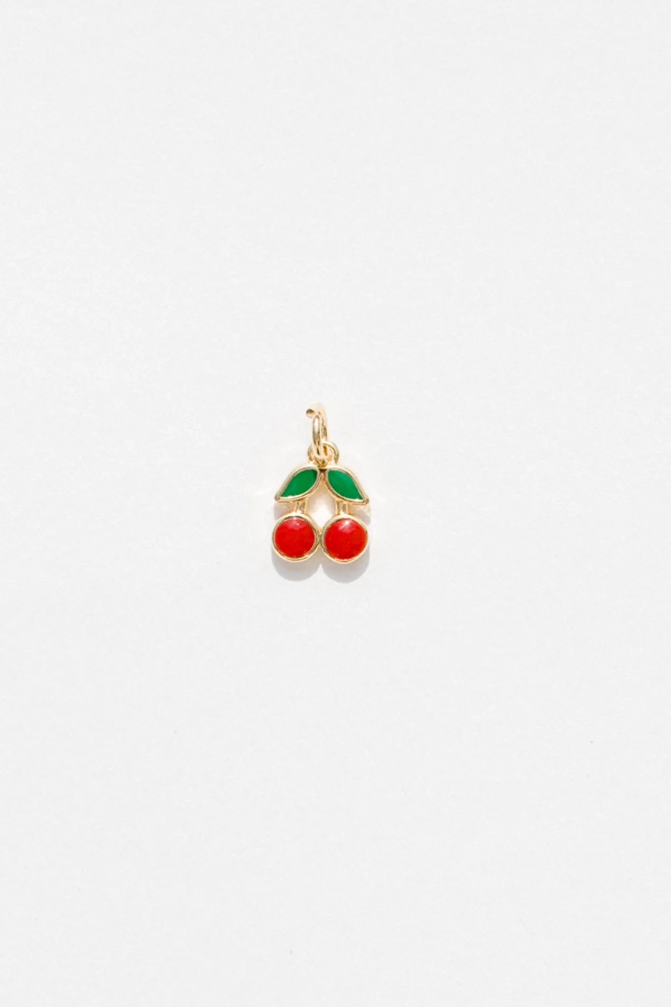 Enamel Cherry Charm