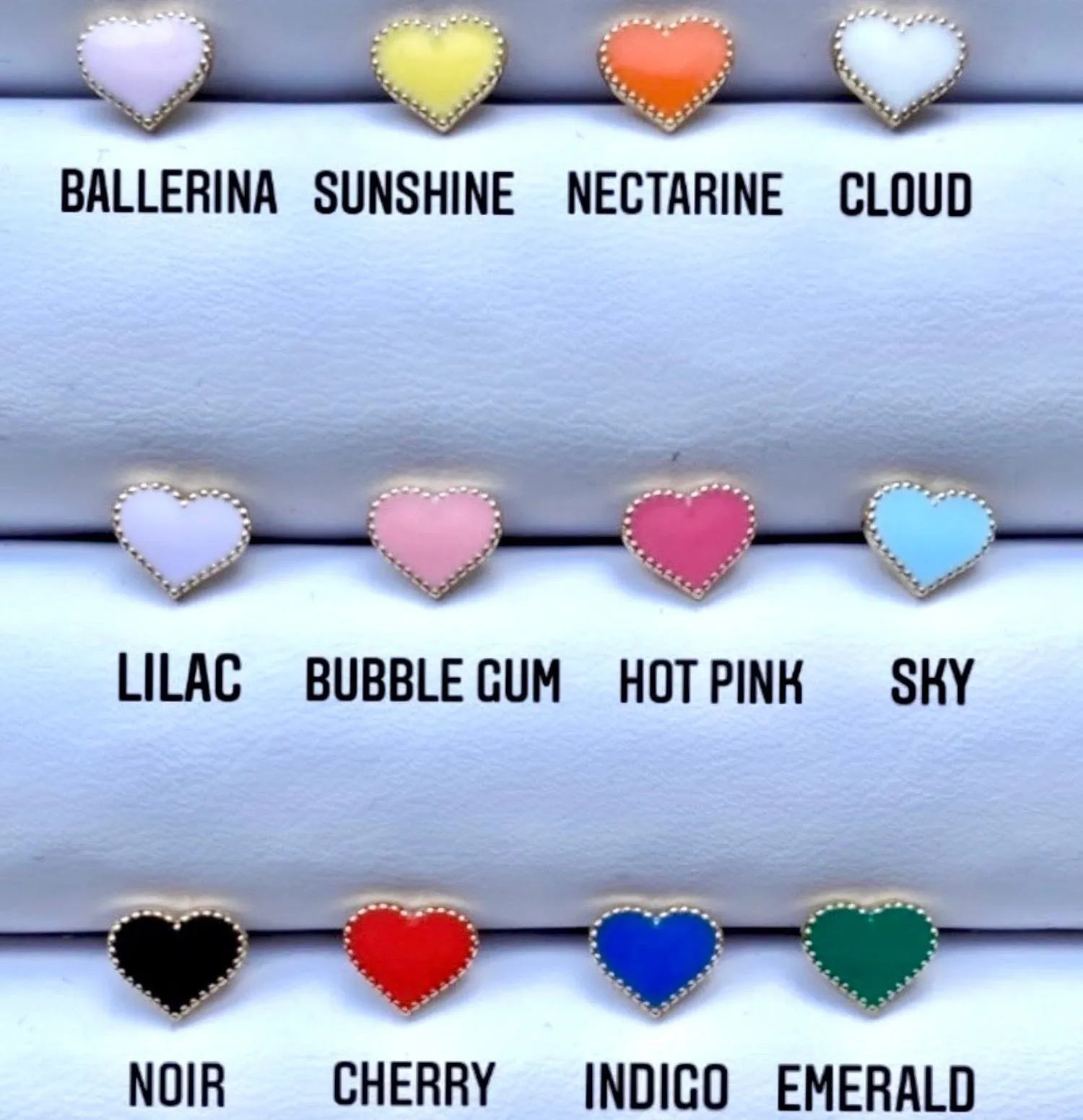 Enamel Heart Bracelet
