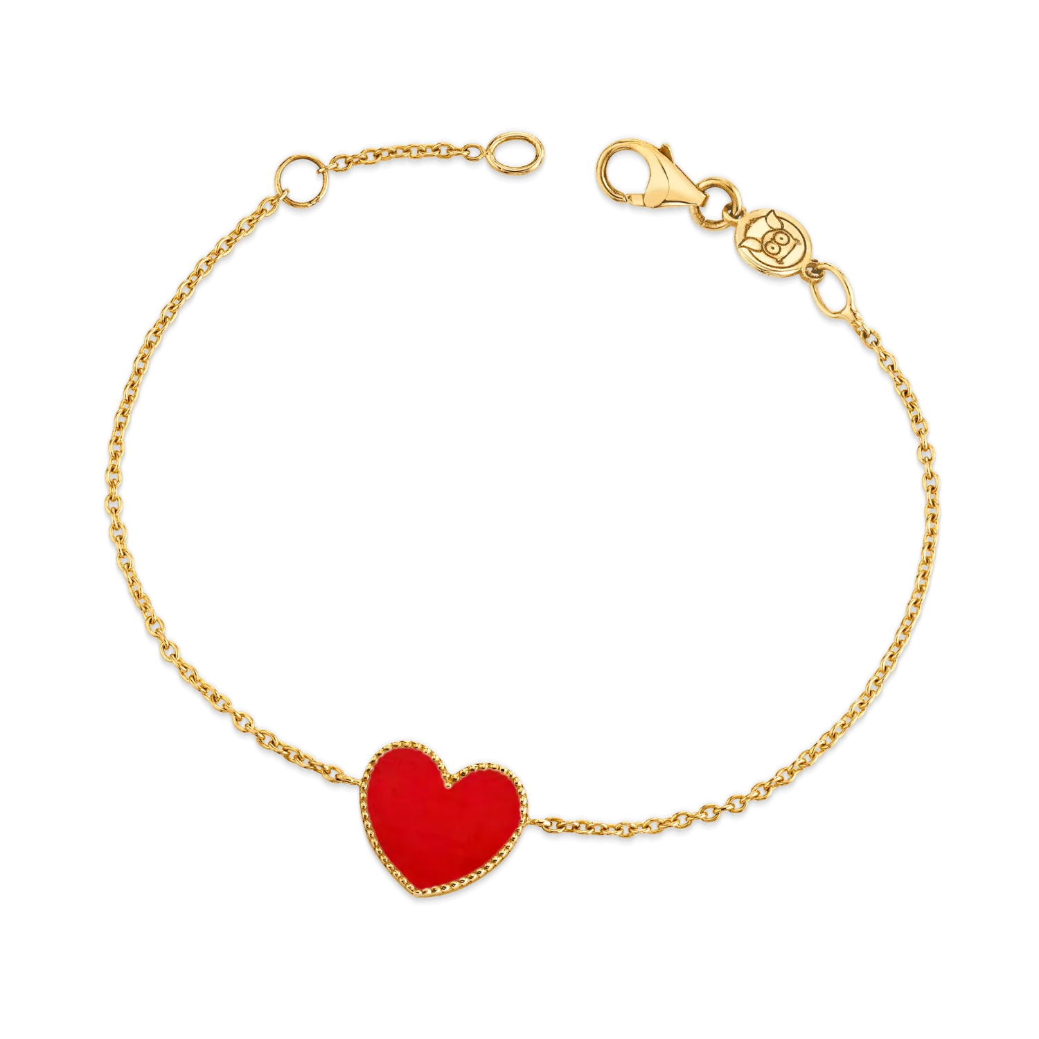 Enamel Heart Bracelet