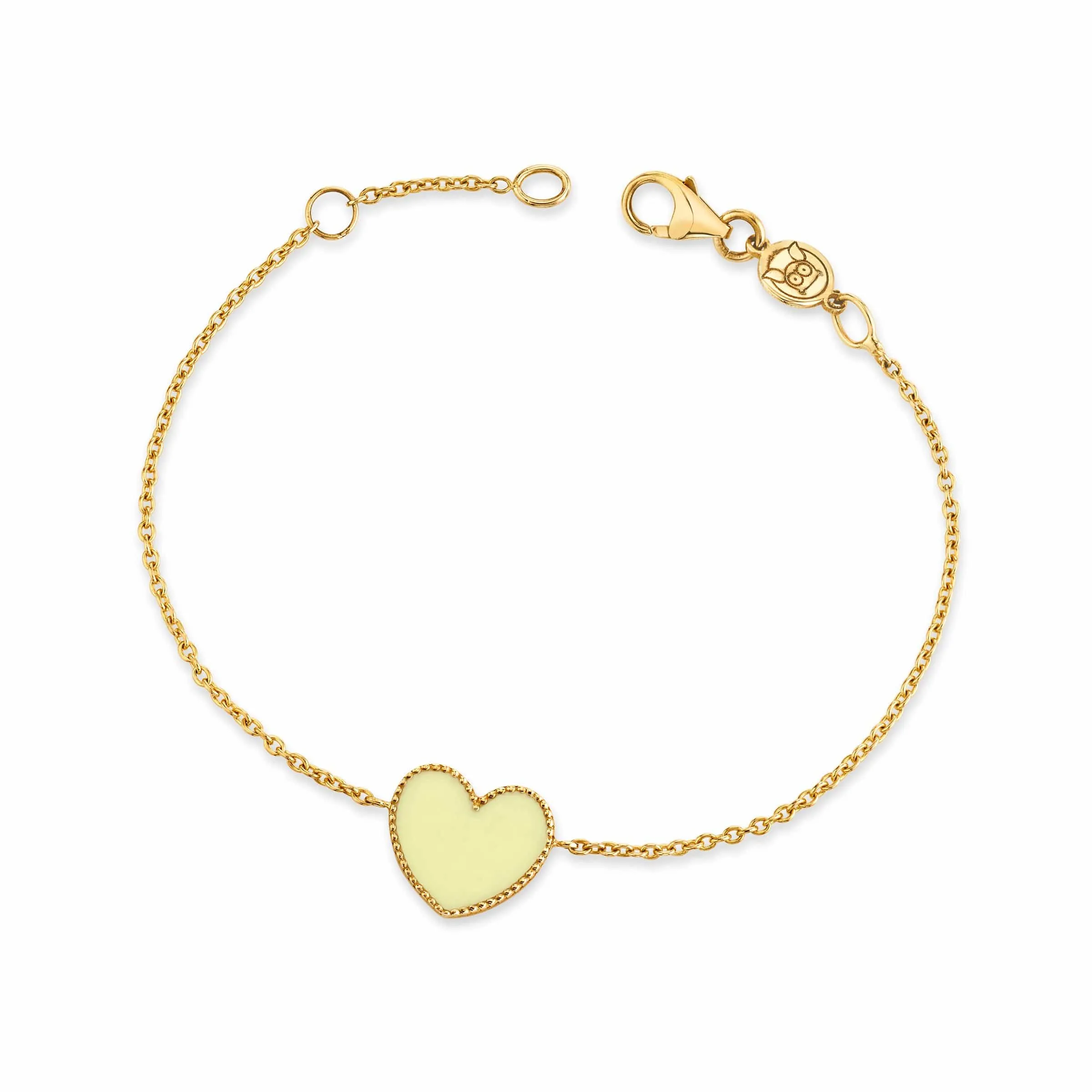 Enamel Heart Bracelet