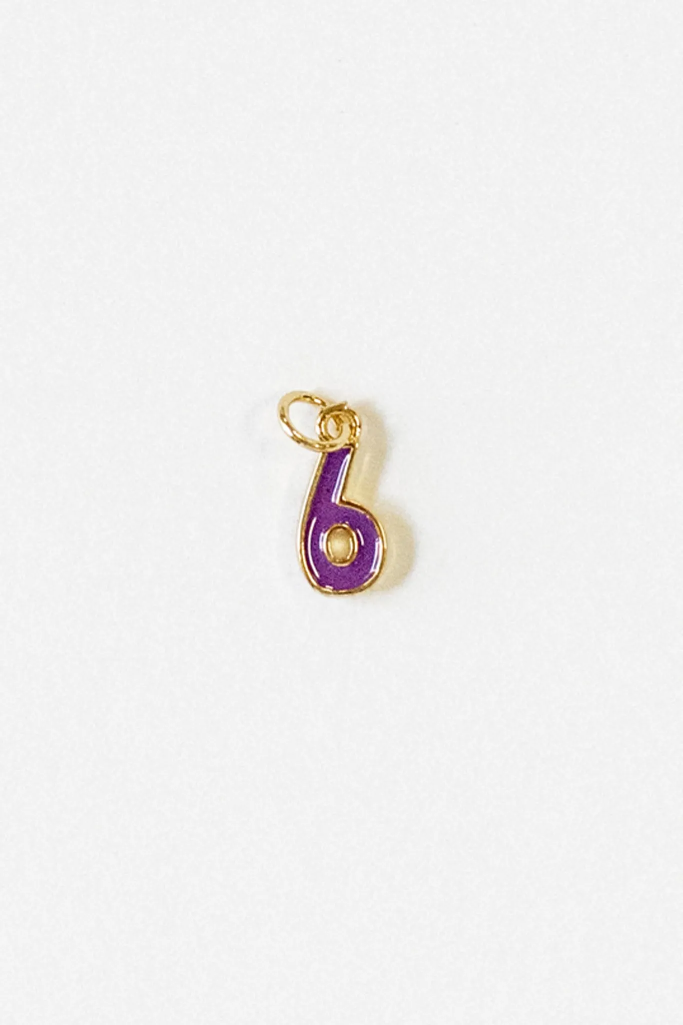 Enamel Number Charm