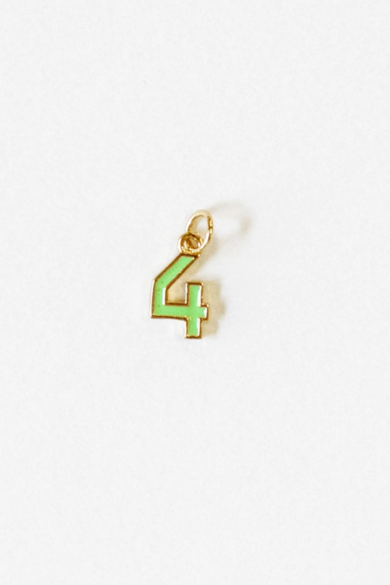 Enamel Number Charm