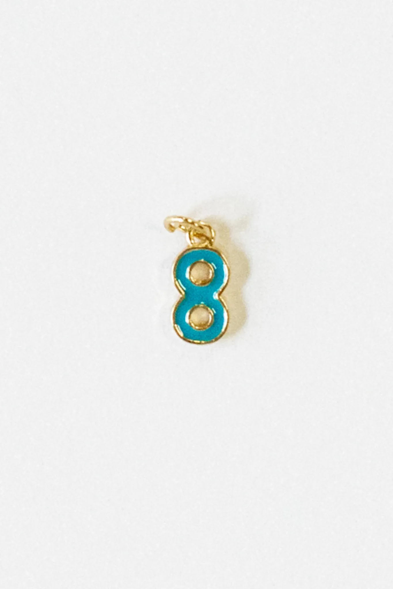 Enamel Number Charm