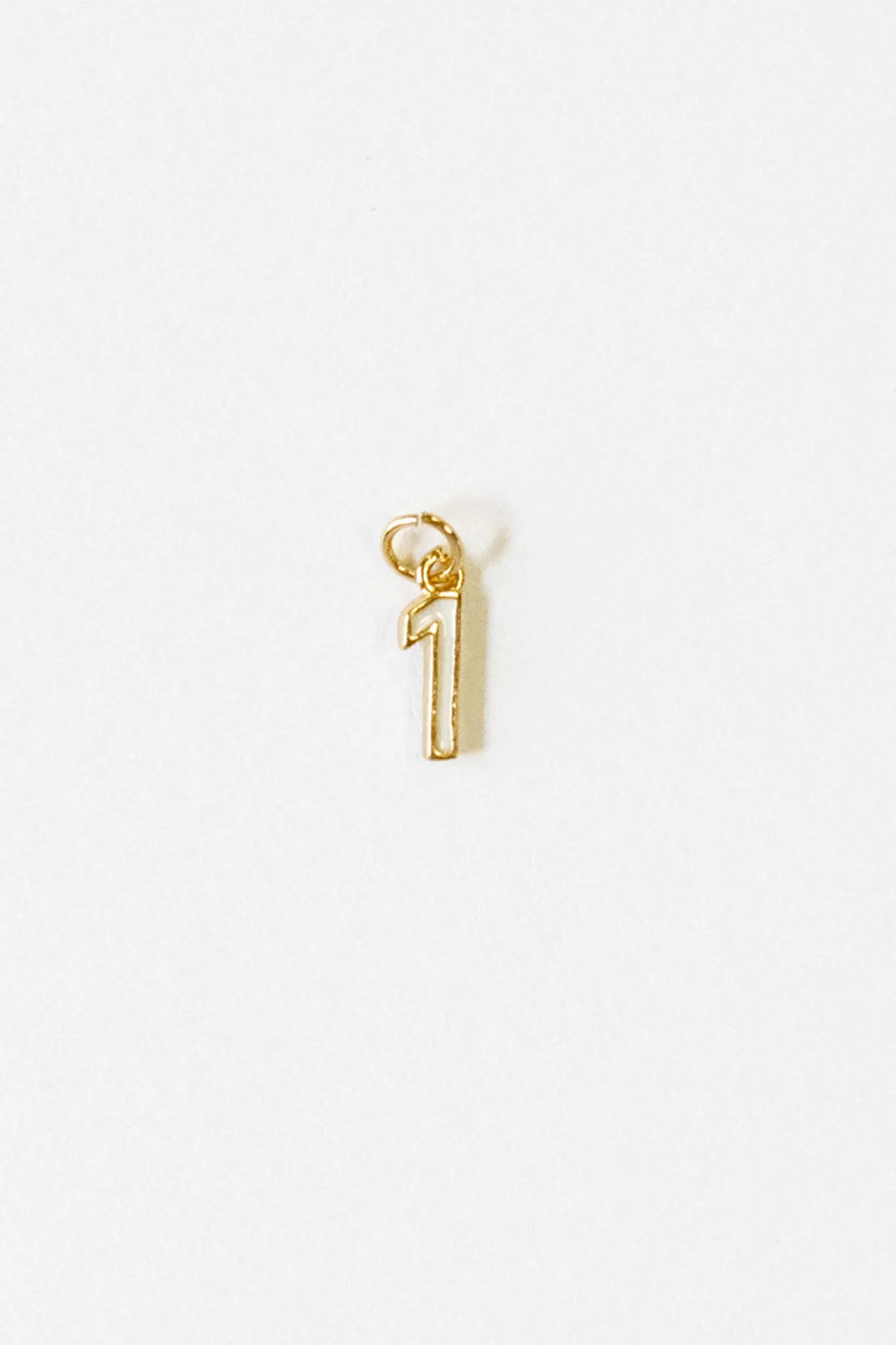 Enamel Number Charm