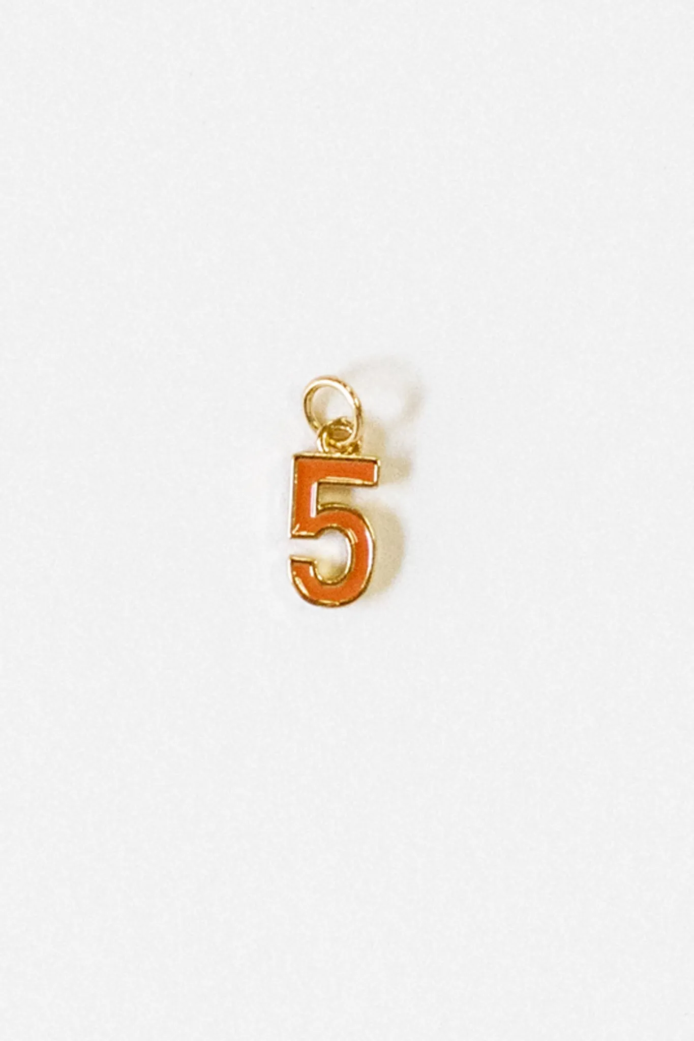 Enamel Number Charm