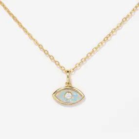 Evil Eye Opal Necklace