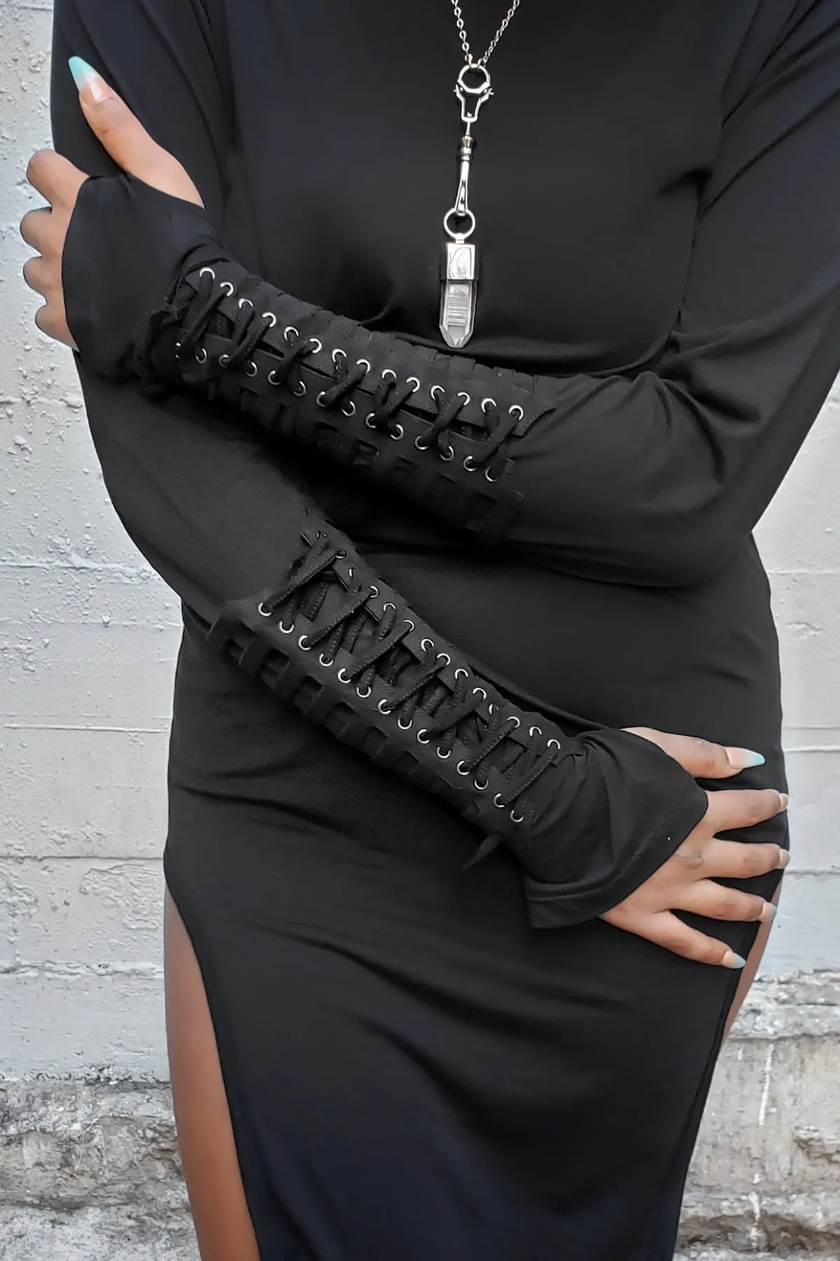 Five and Diamond Cage Corset Gauntlet - Twill