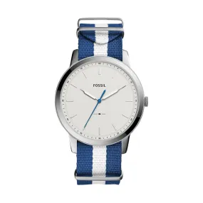 Fossil Analog White Dial Men's Watch