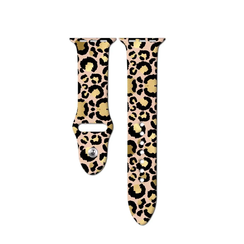 Gold Leopard Apple Watch Strap