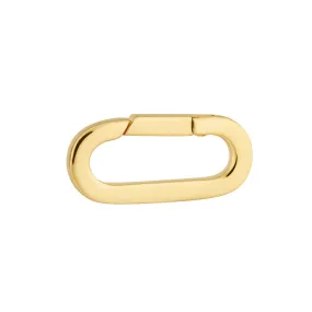 Gold Plated Paperclip Charm Lock