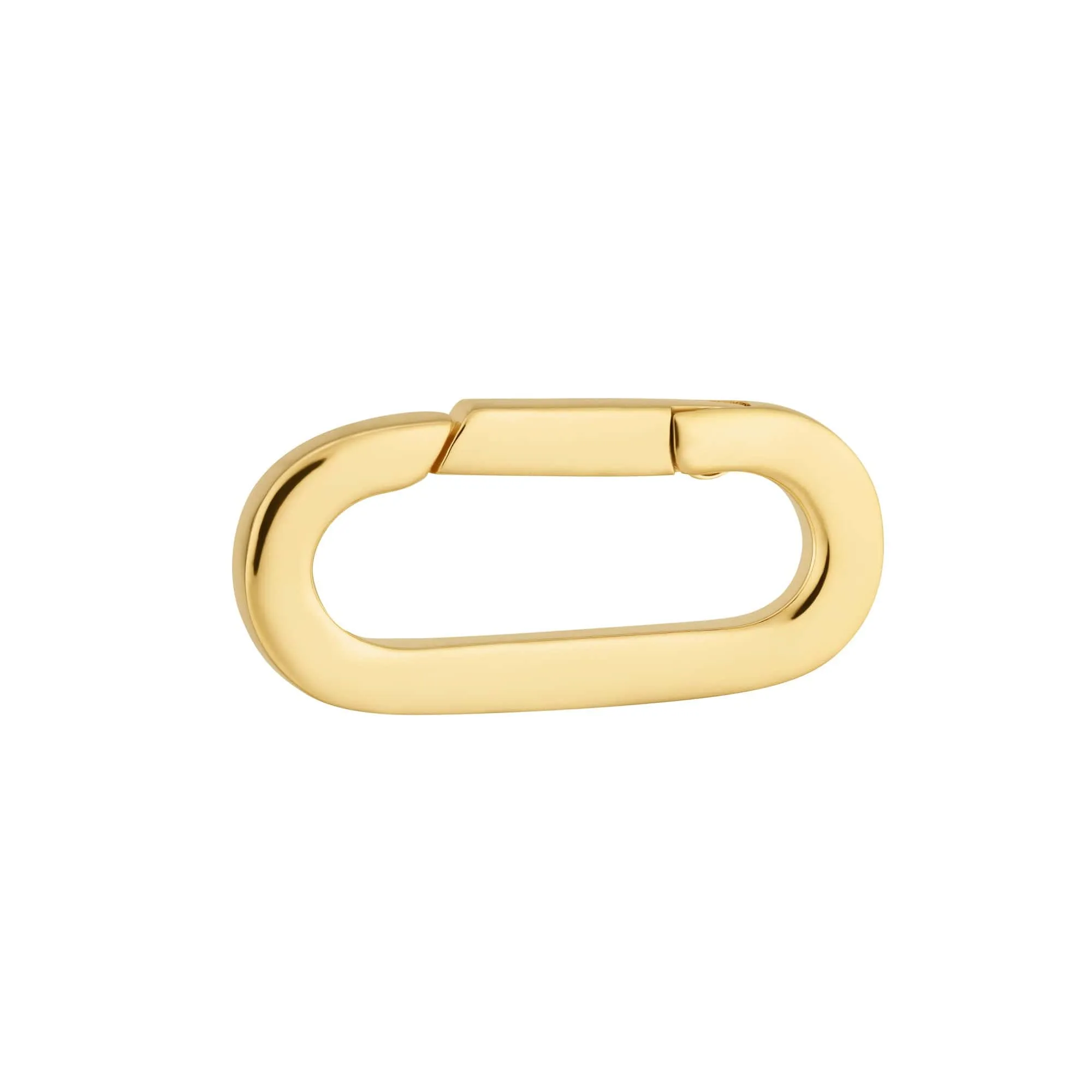 Gold Plated Paperclip Charm Lock