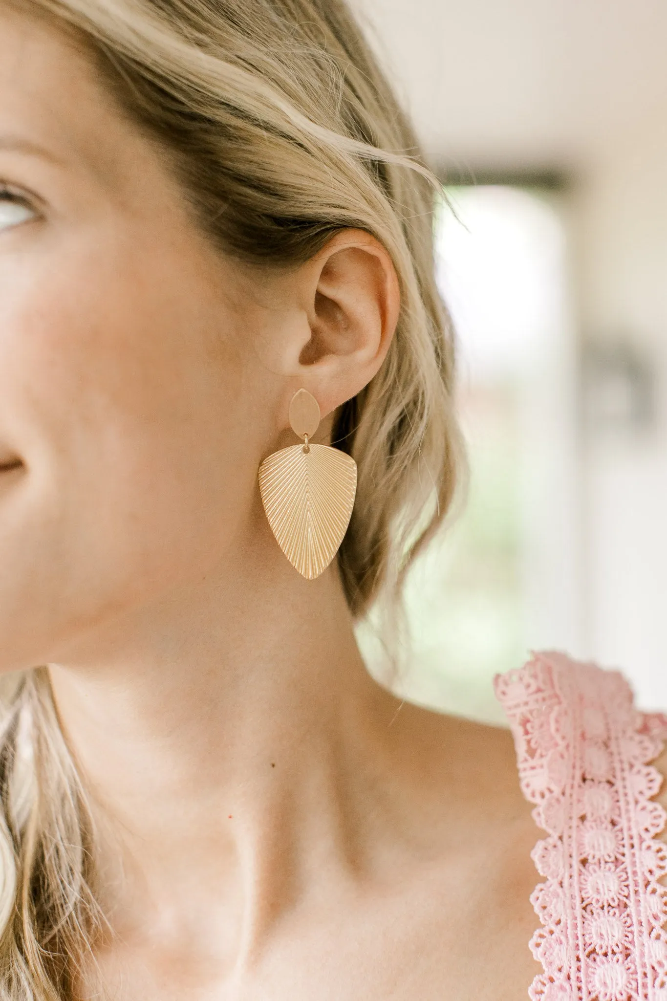 Golden Palm Earrings