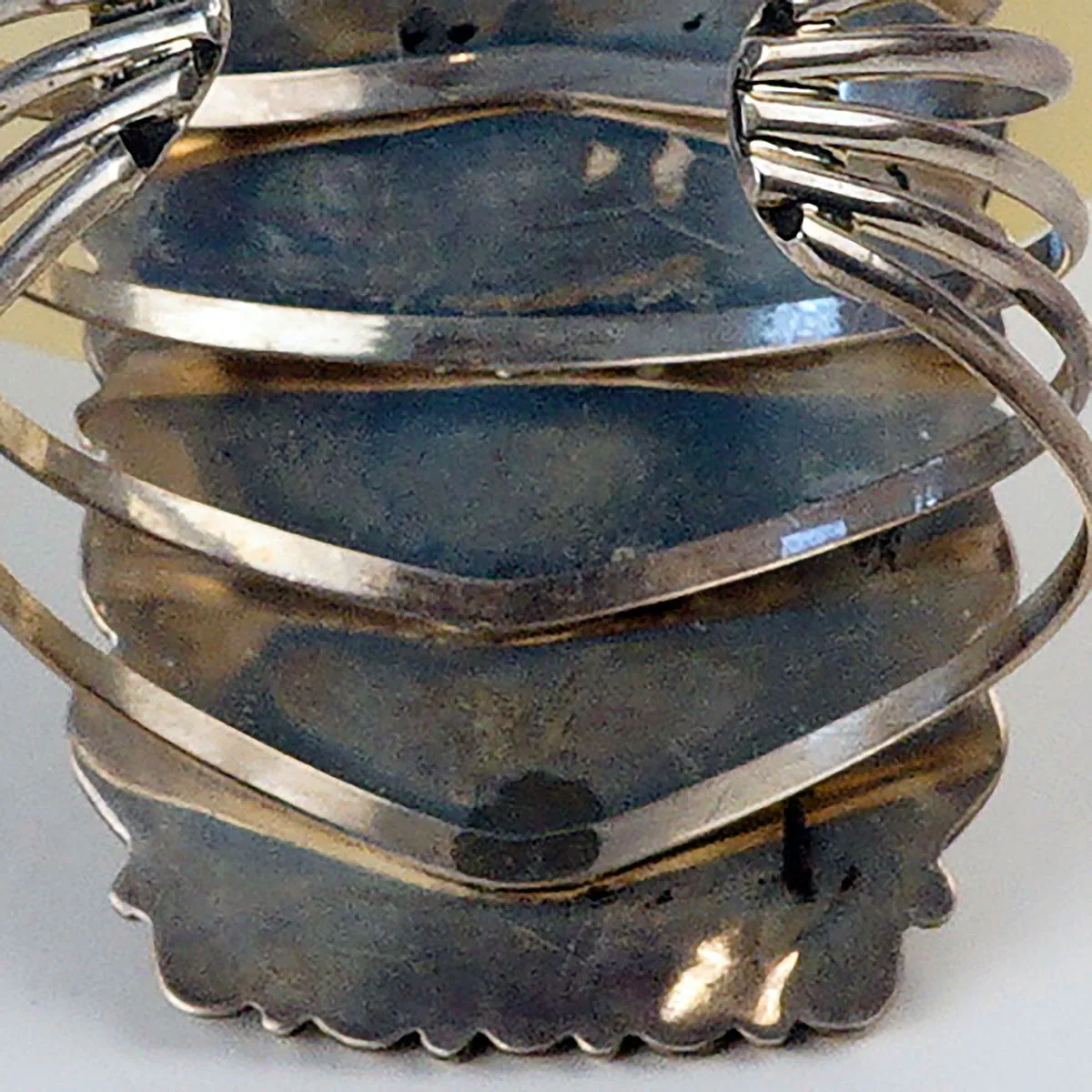 Green Turquoise Sterling Silver Cuff