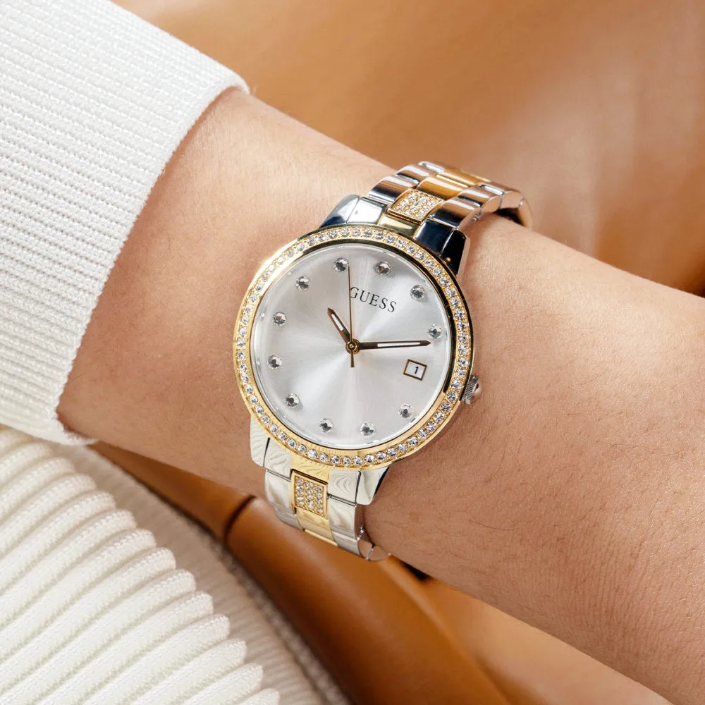 Guess Heartless Two Tone Strap Ladies Watch GW0725L1