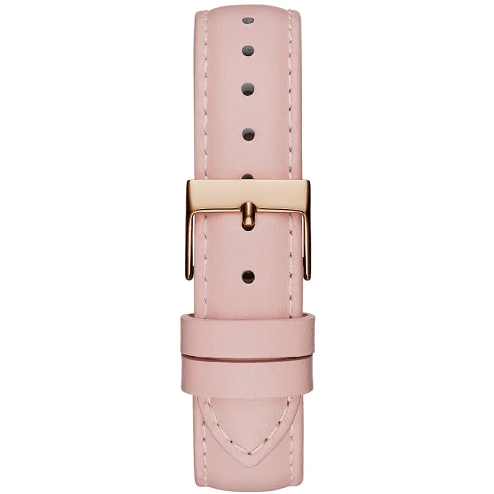 Guess Quattro Dial with Pink Leather Strap Ladies Watch GW0383L2