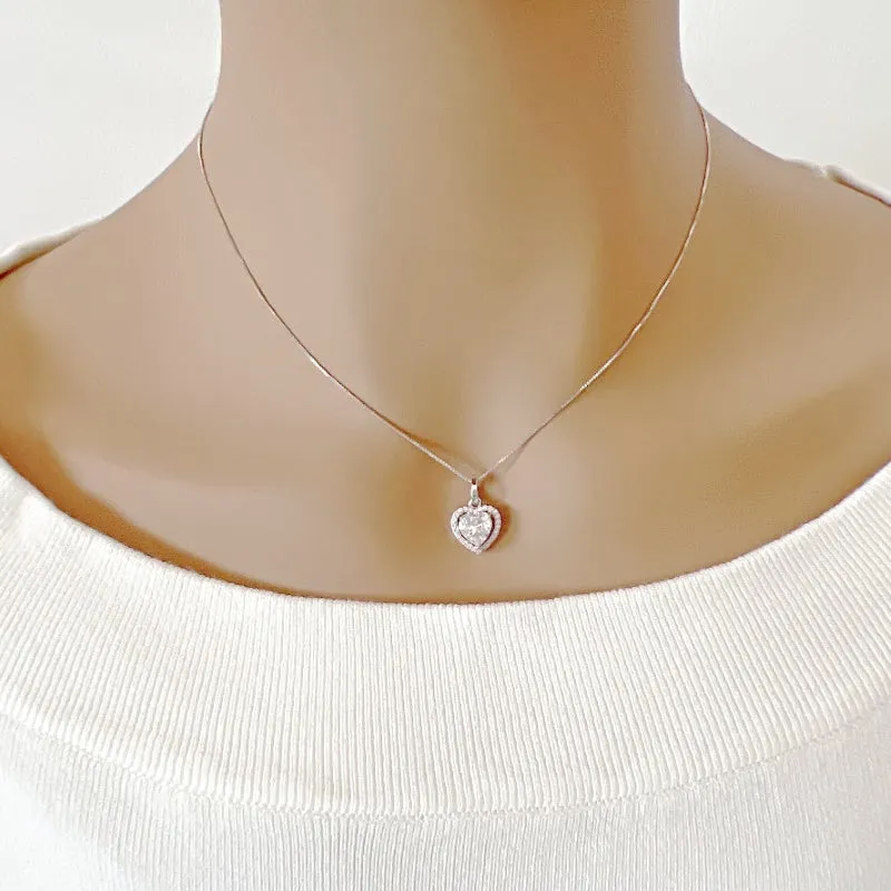 Heart Cubic Zirconia Necklace