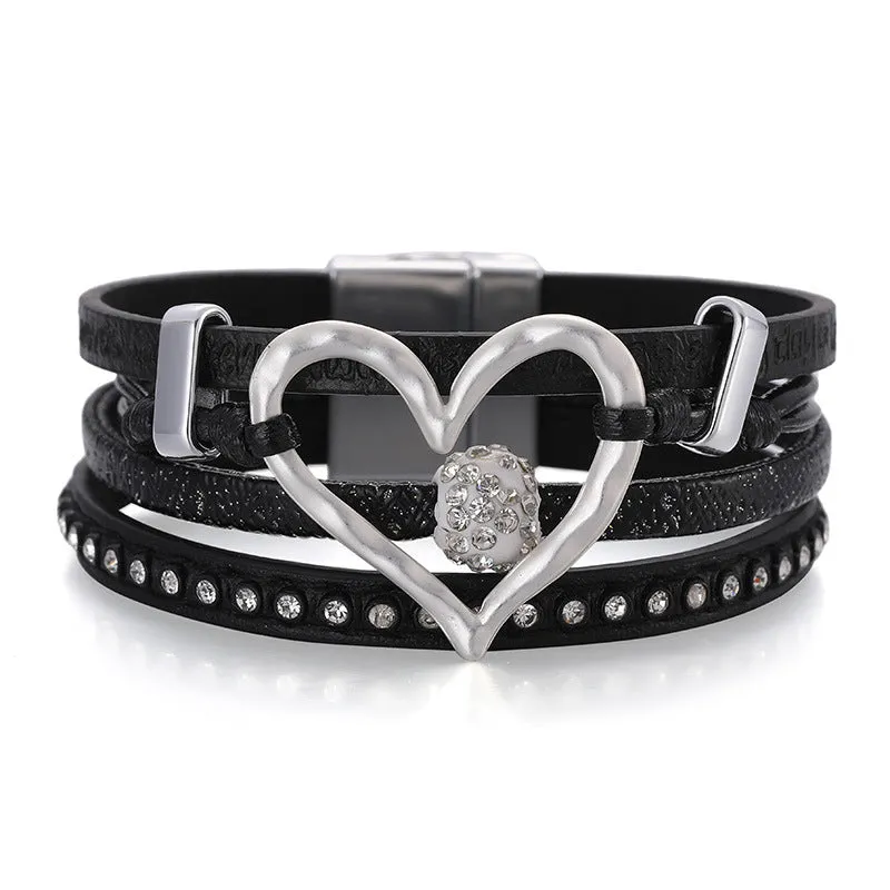 Heart Shape Cuff Bracelet