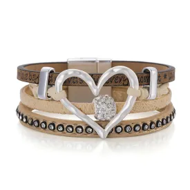 Heart Shape Cuff Bracelet