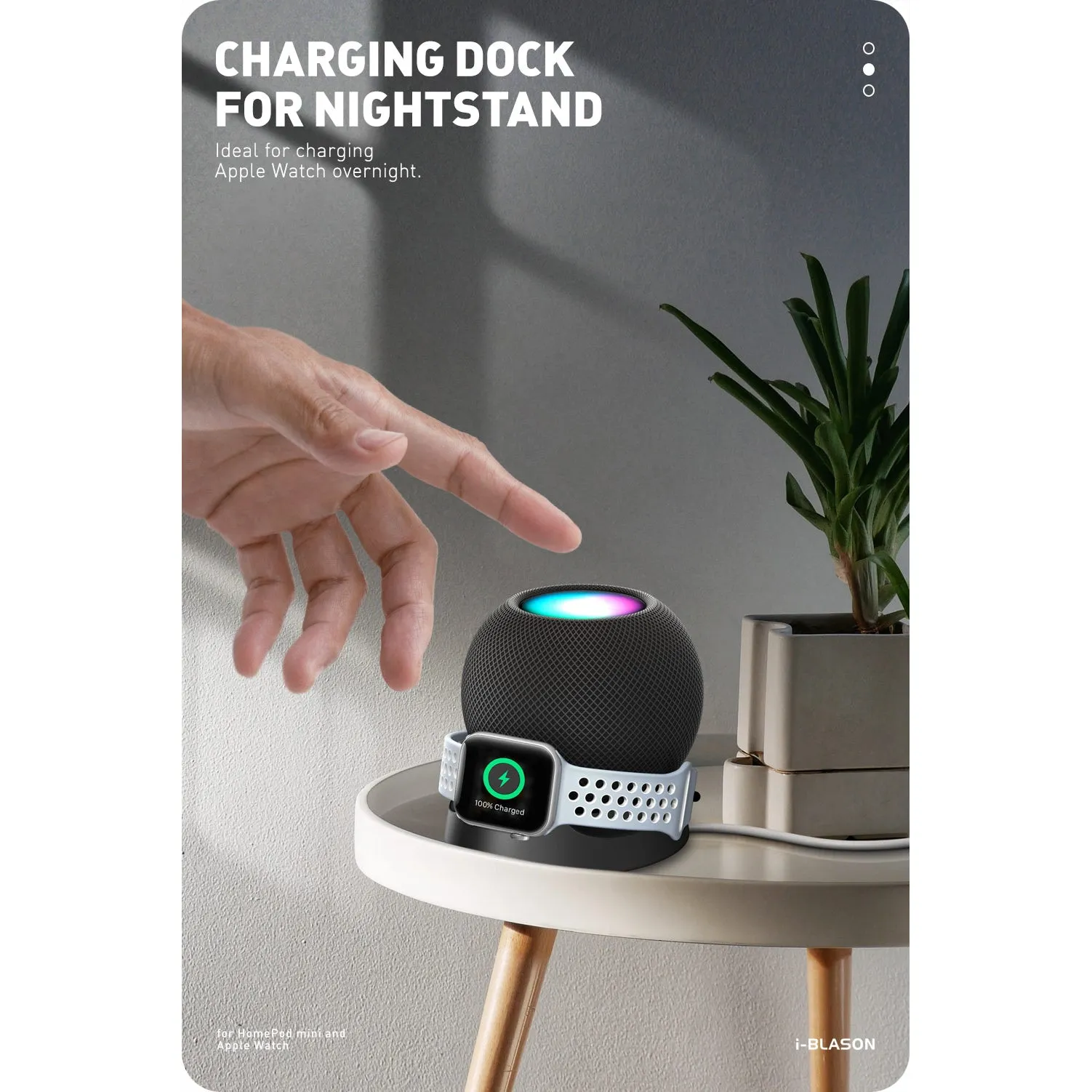 HomePod mini Stand with Apple Watch Charger Holder