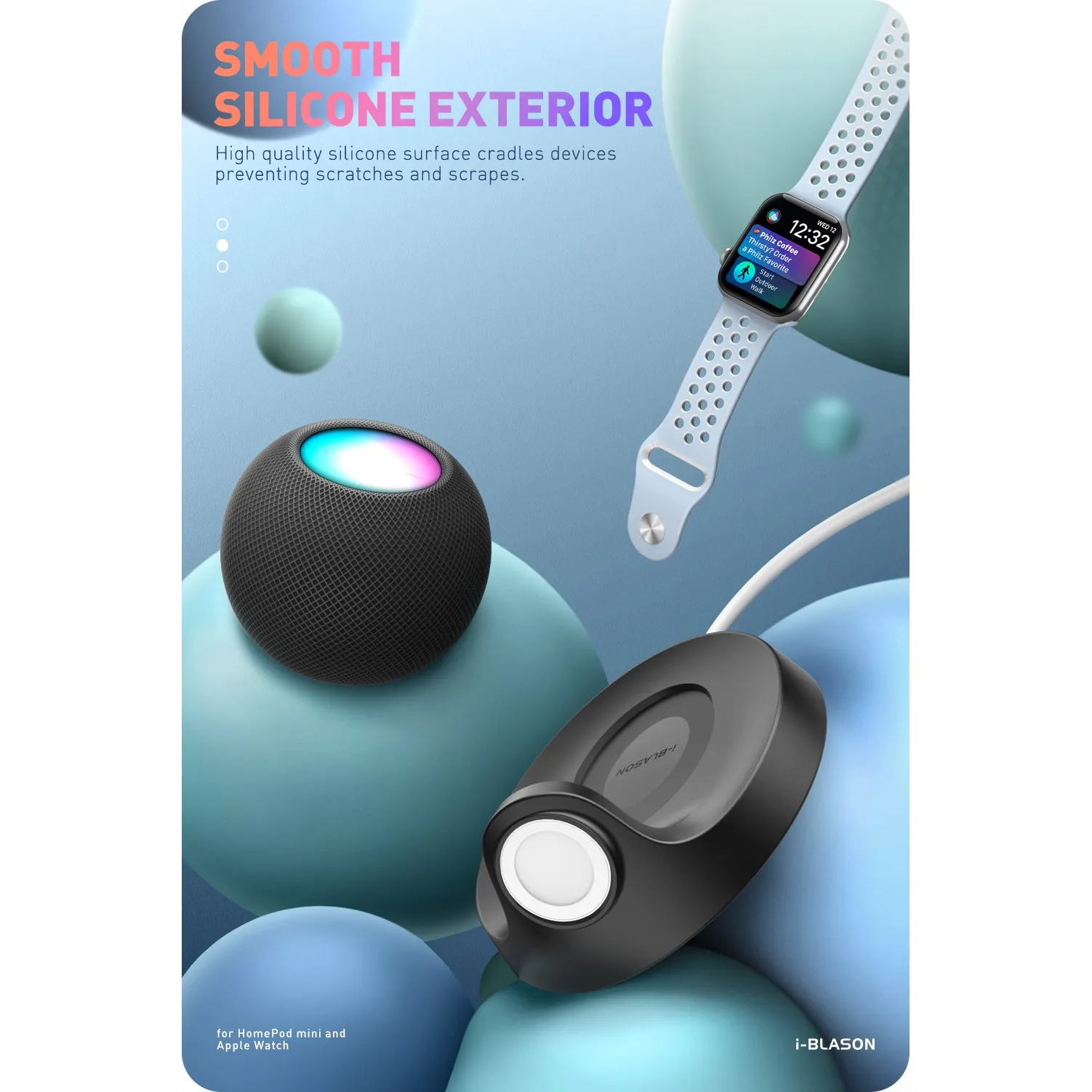 HomePod mini Stand with Apple Watch Charger Holder