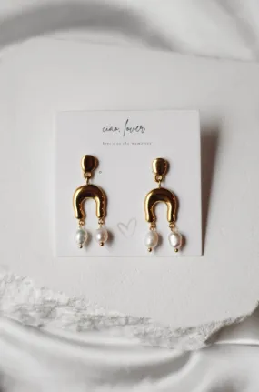 Just The Two Of Us - Pearl Drop Earrings