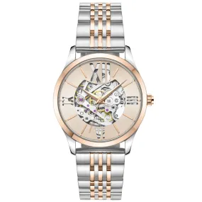 Kenneth Cole Two Tone Stainless Steel Strap Automatic Ladies Watch KCWLL2235603