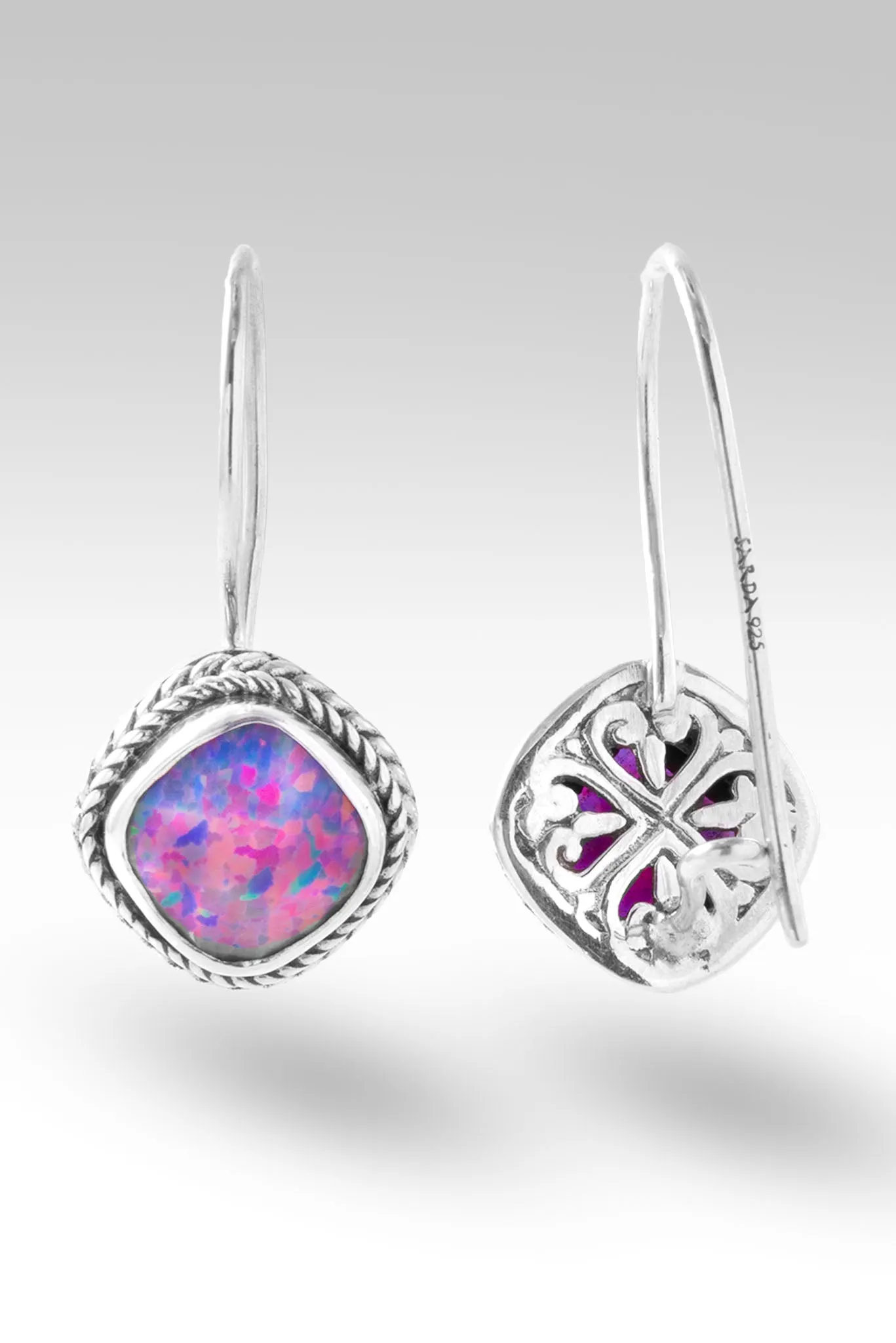Lasting Change Earrings™ in Multi Lavendar Simulated Opal