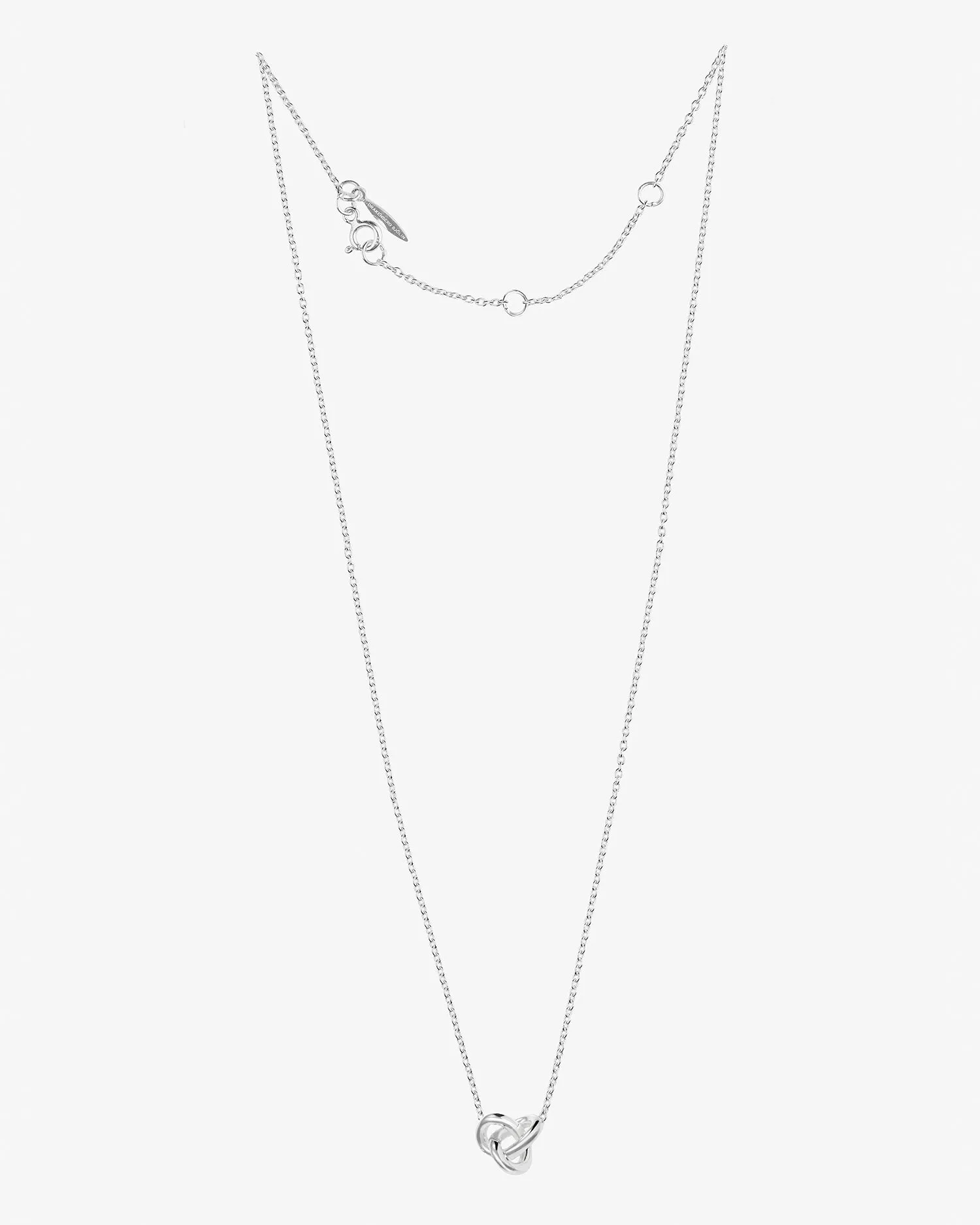 Le Knot necklace long silver