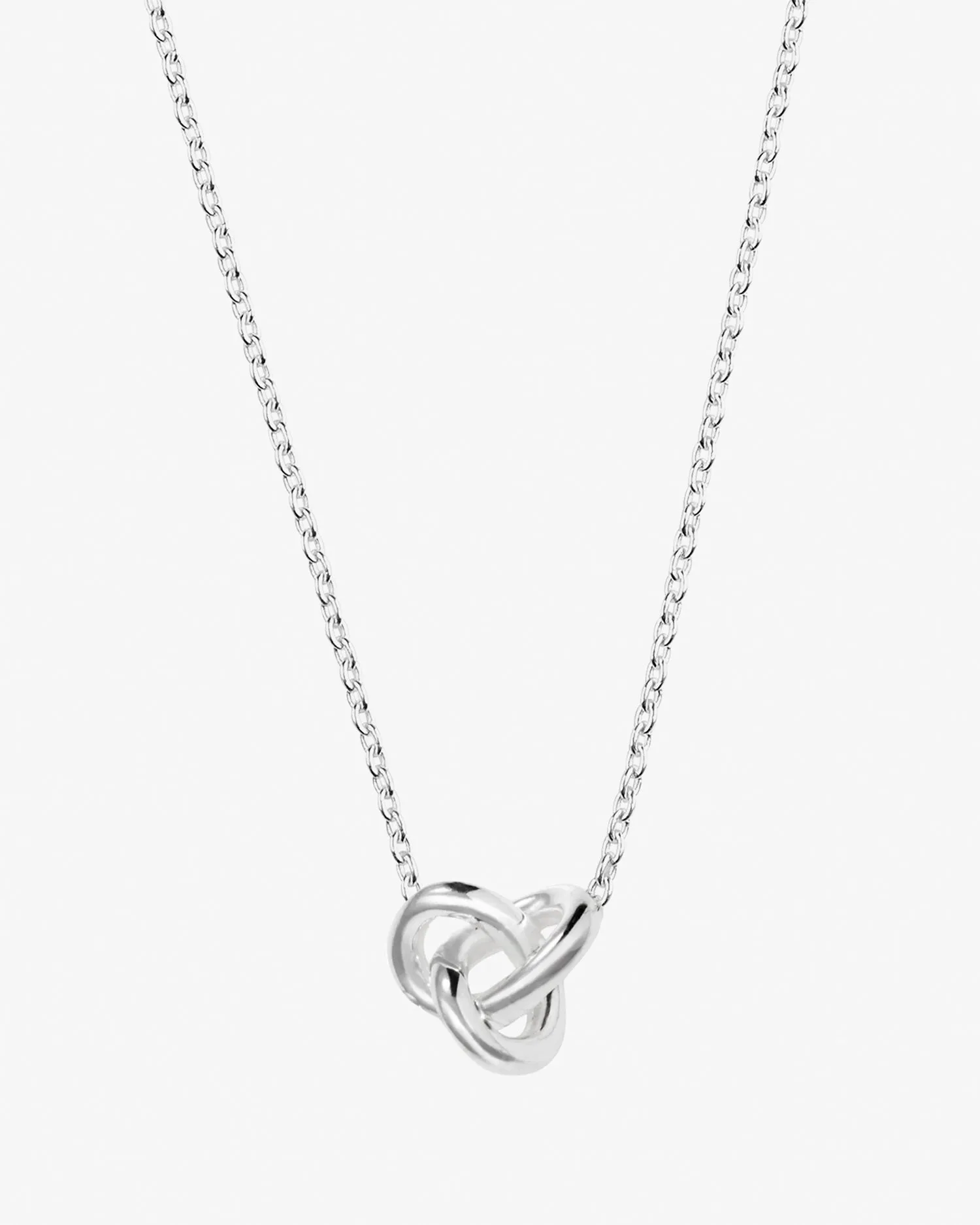 Le Knot necklace long silver