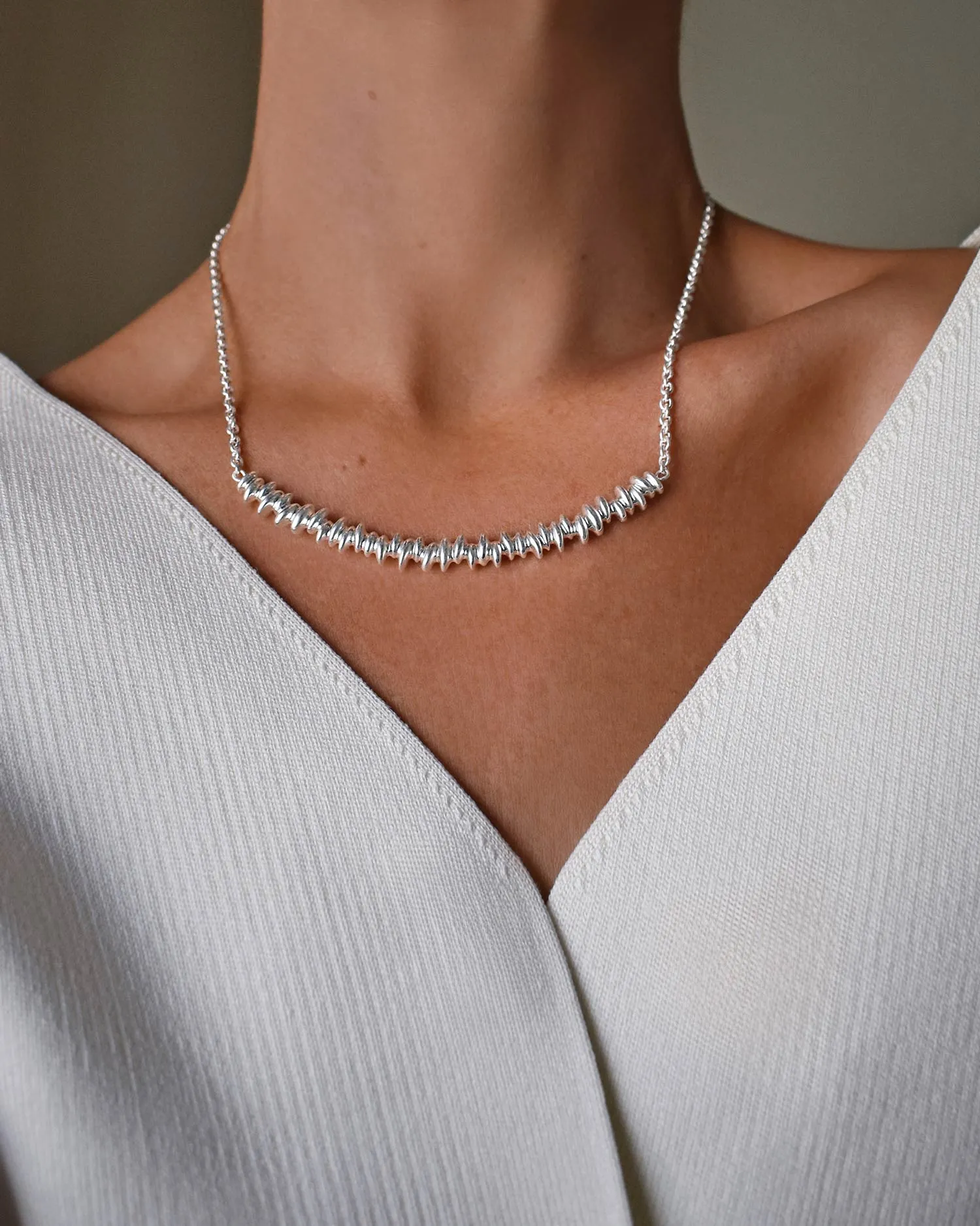 Les Roches grande necklace silver