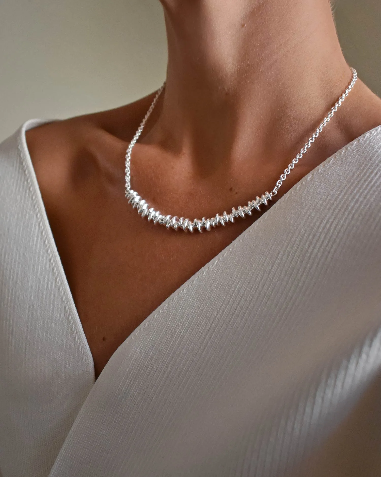 Les Roches grande necklace silver