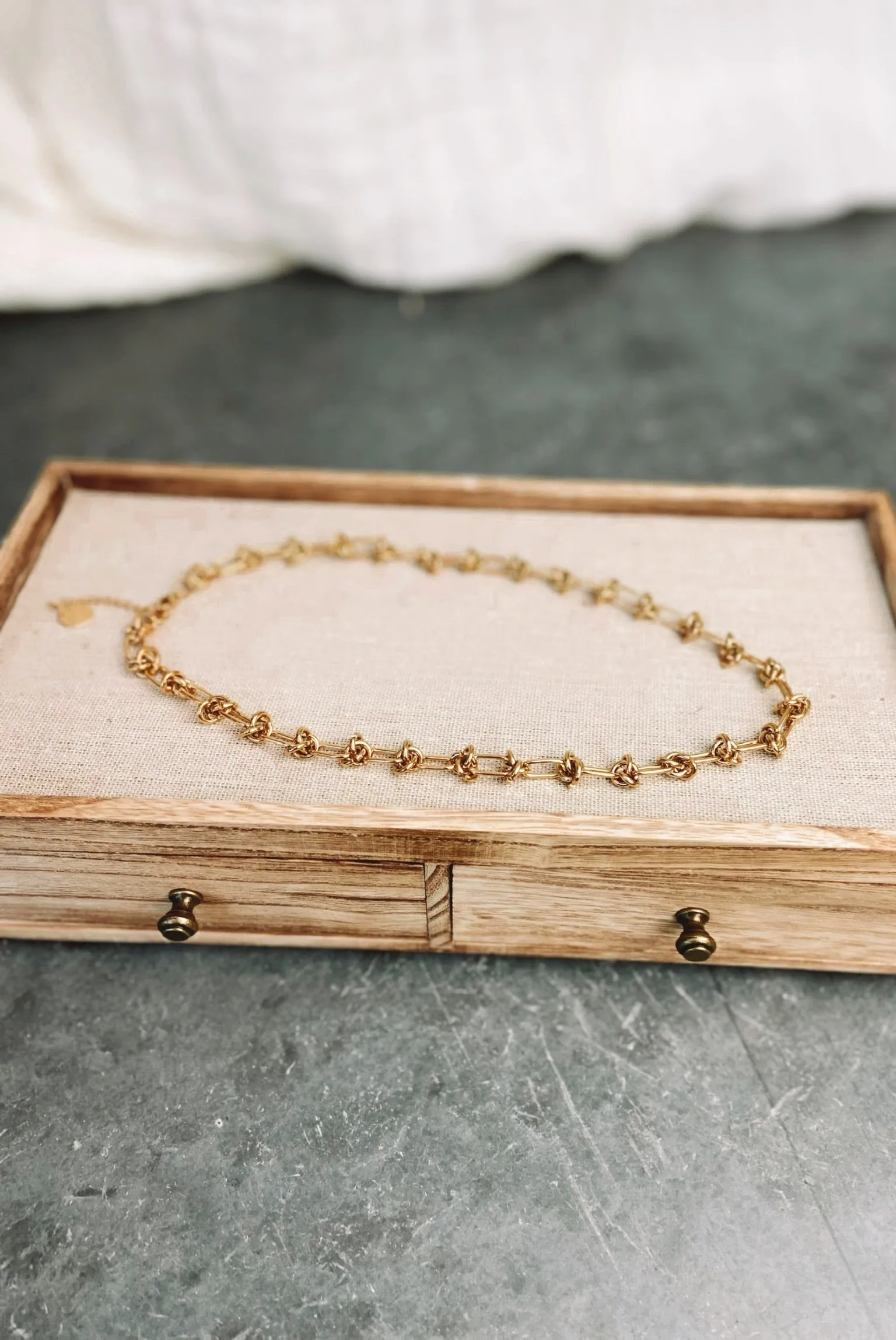 Logan Knot Chain Necklace - FINAL SALE
