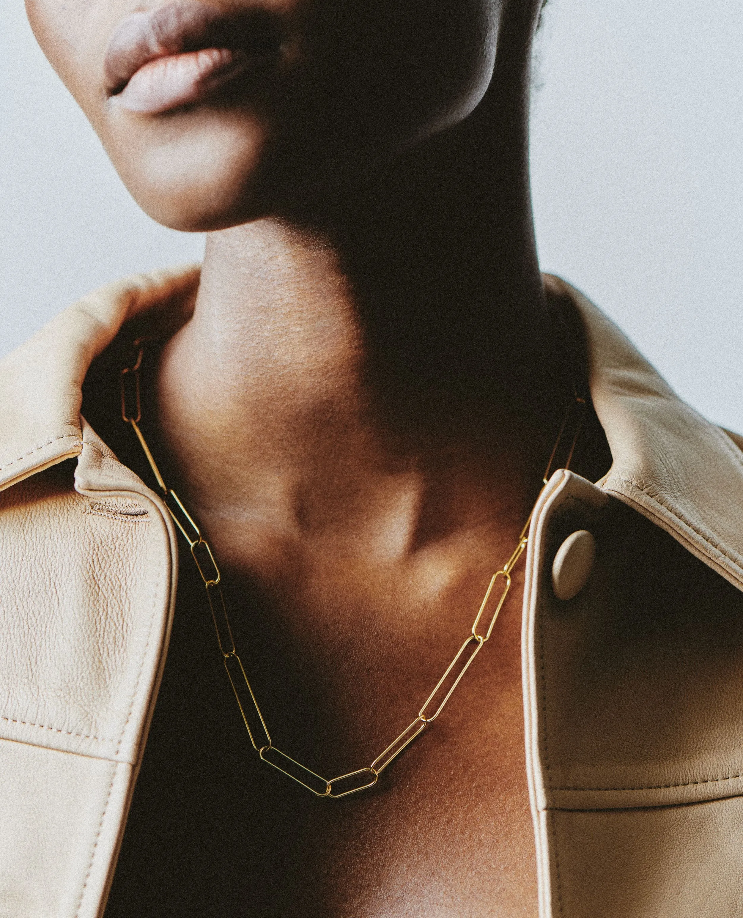 Long Paperclip Necklace