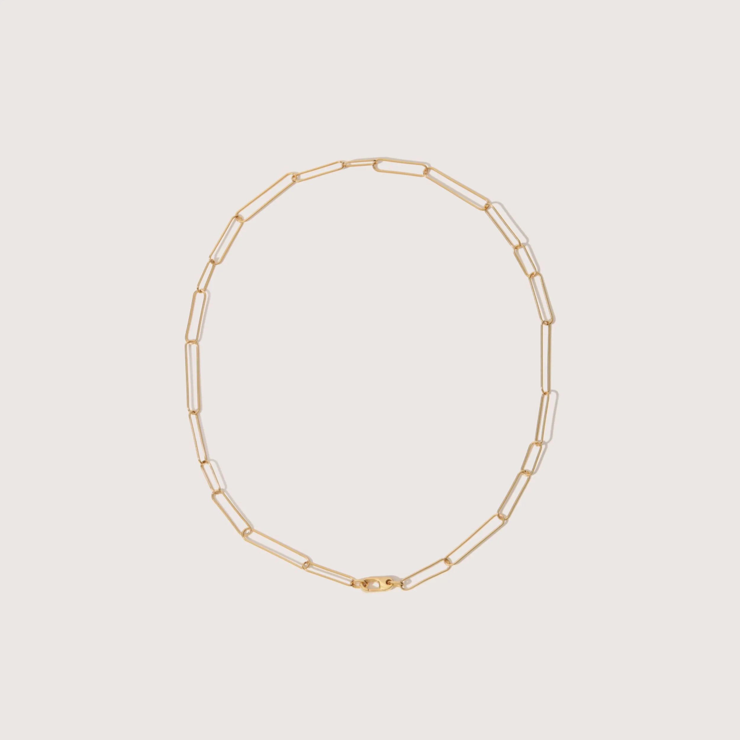 Long Paperclip Necklace