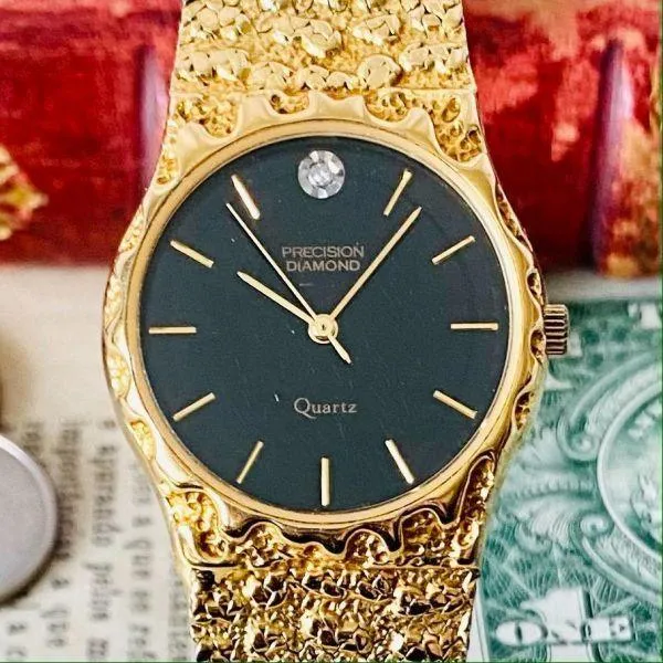 Luxury watches Precision by Gruen diamond quartz