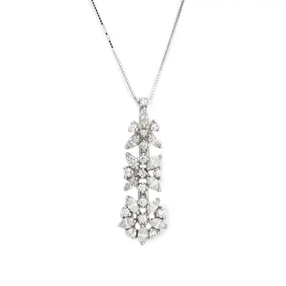 Mandevilla Pendant with Natural Diamonds
