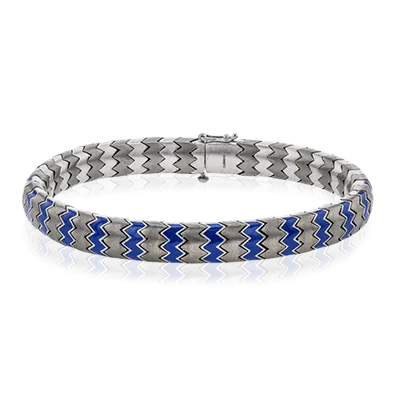 Men's Titanium Bracelet In 14k Gold