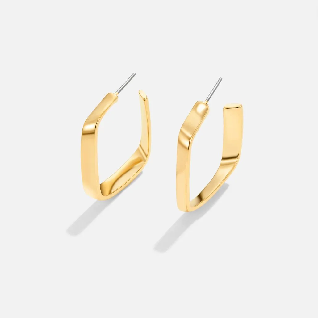 Mila Geometric Hoop Earrings