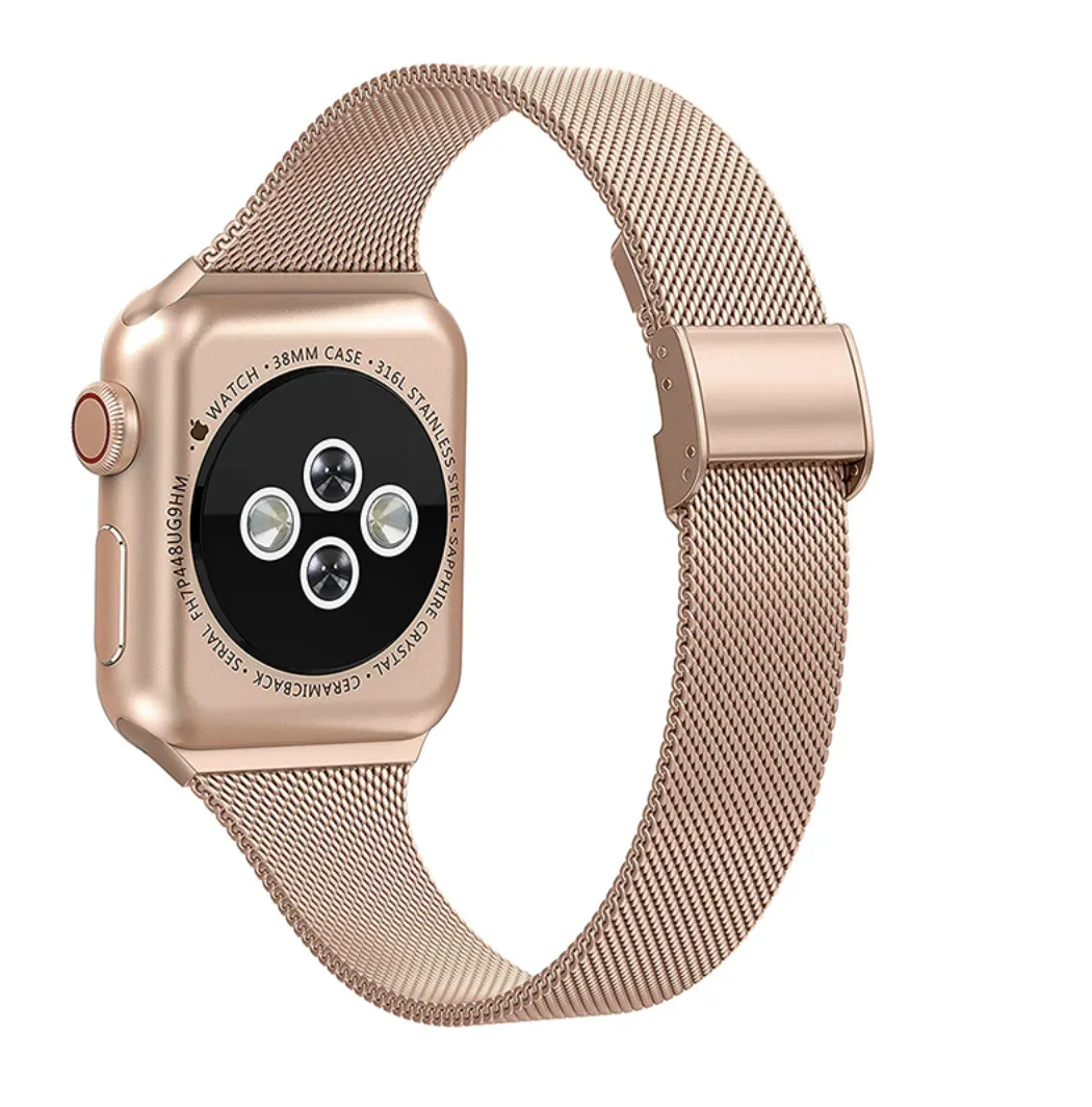 Milanese Apple Watch Strap - Rose Gold