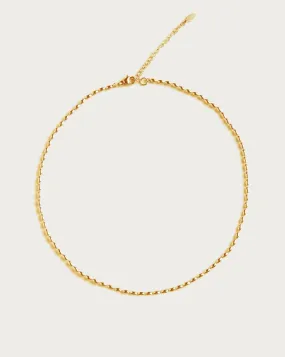Mini Metal Beads Necklace in Gold